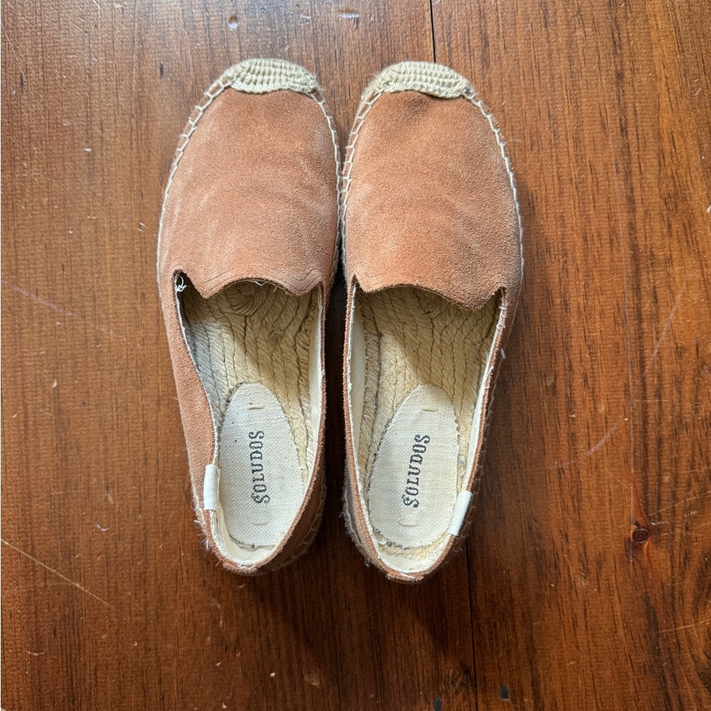 Soludos Brown Suede Espadrilles